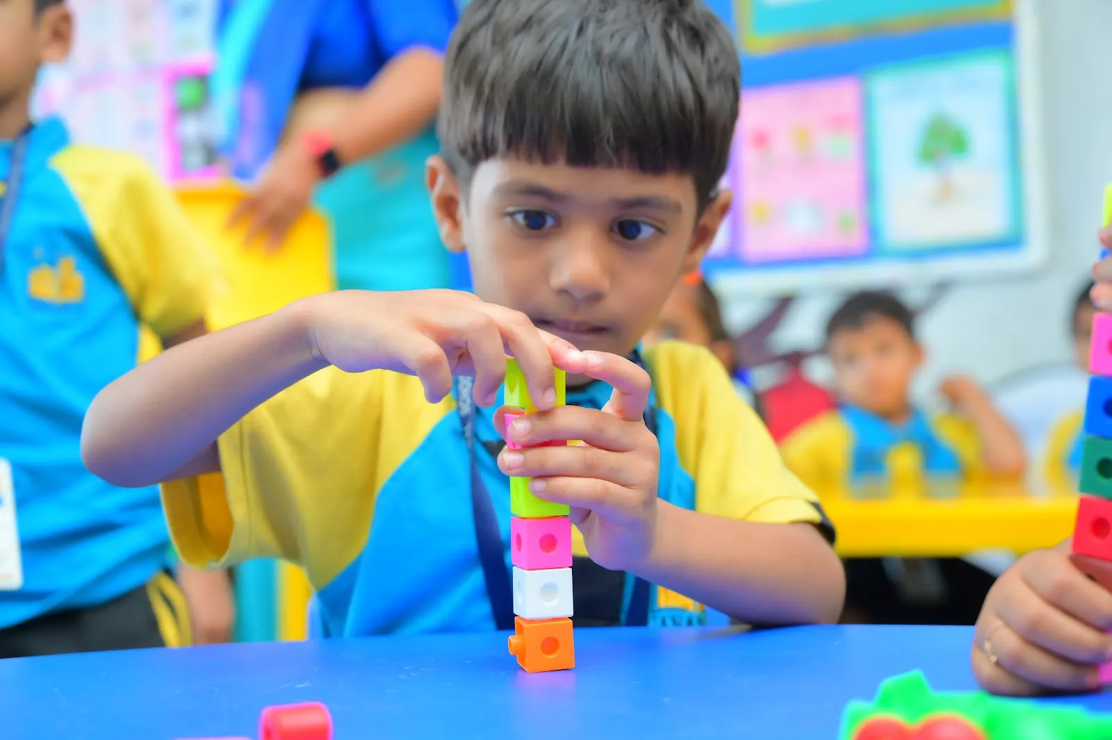 Learning in progress at Janapriya Central School.